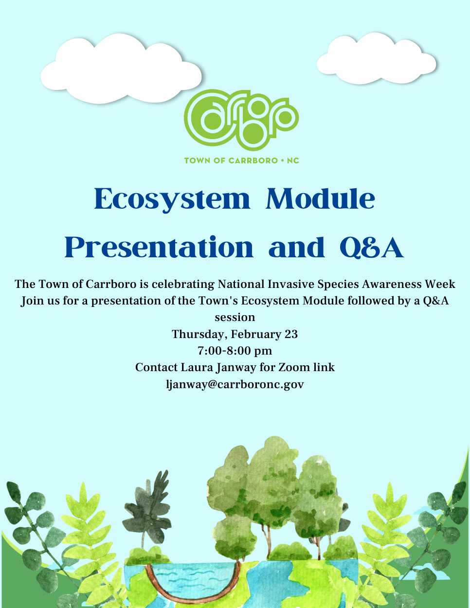 Ecosystem Module Event Flyer