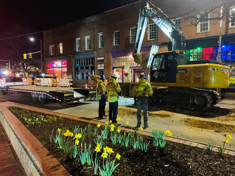E. Main St sewer project