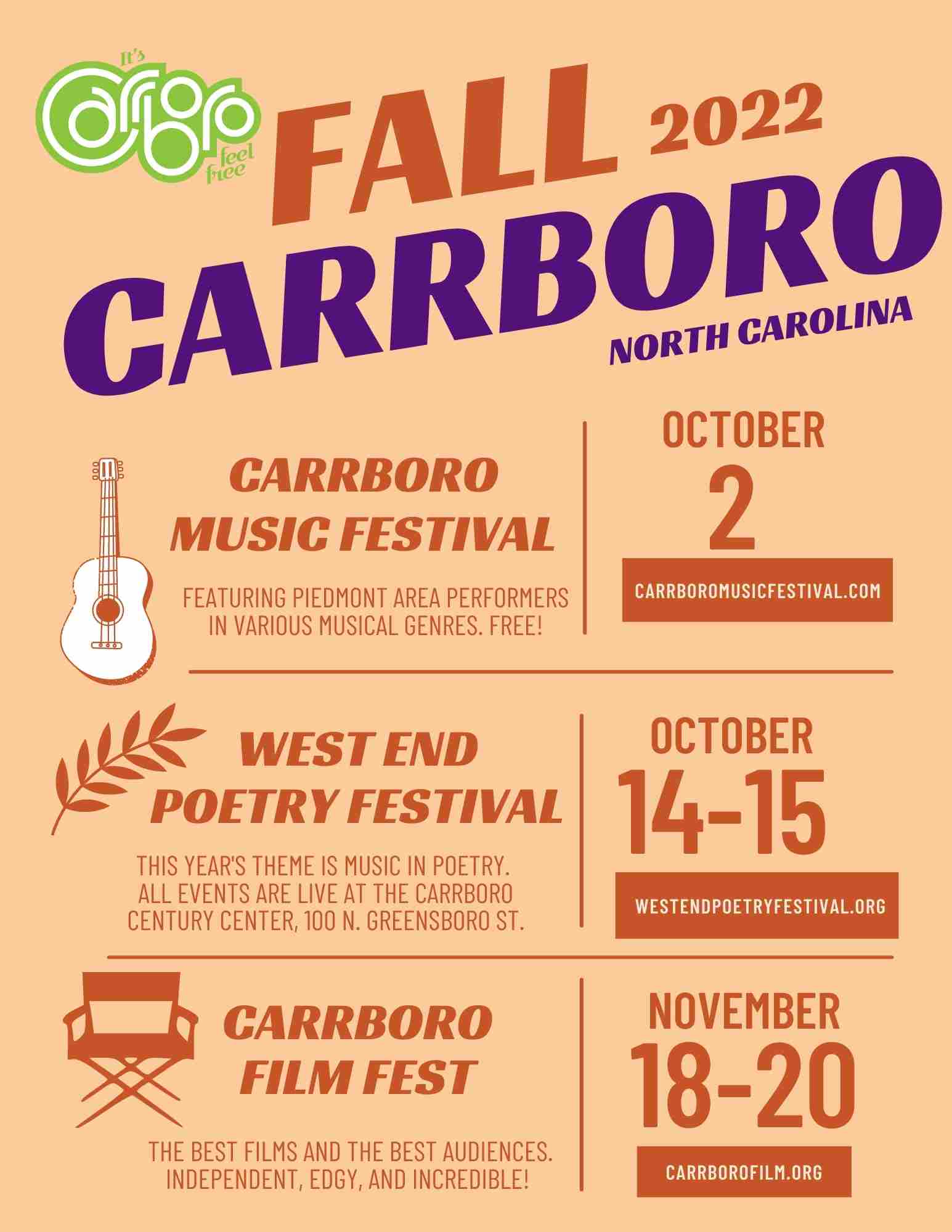 Fall Events in Carrboro 