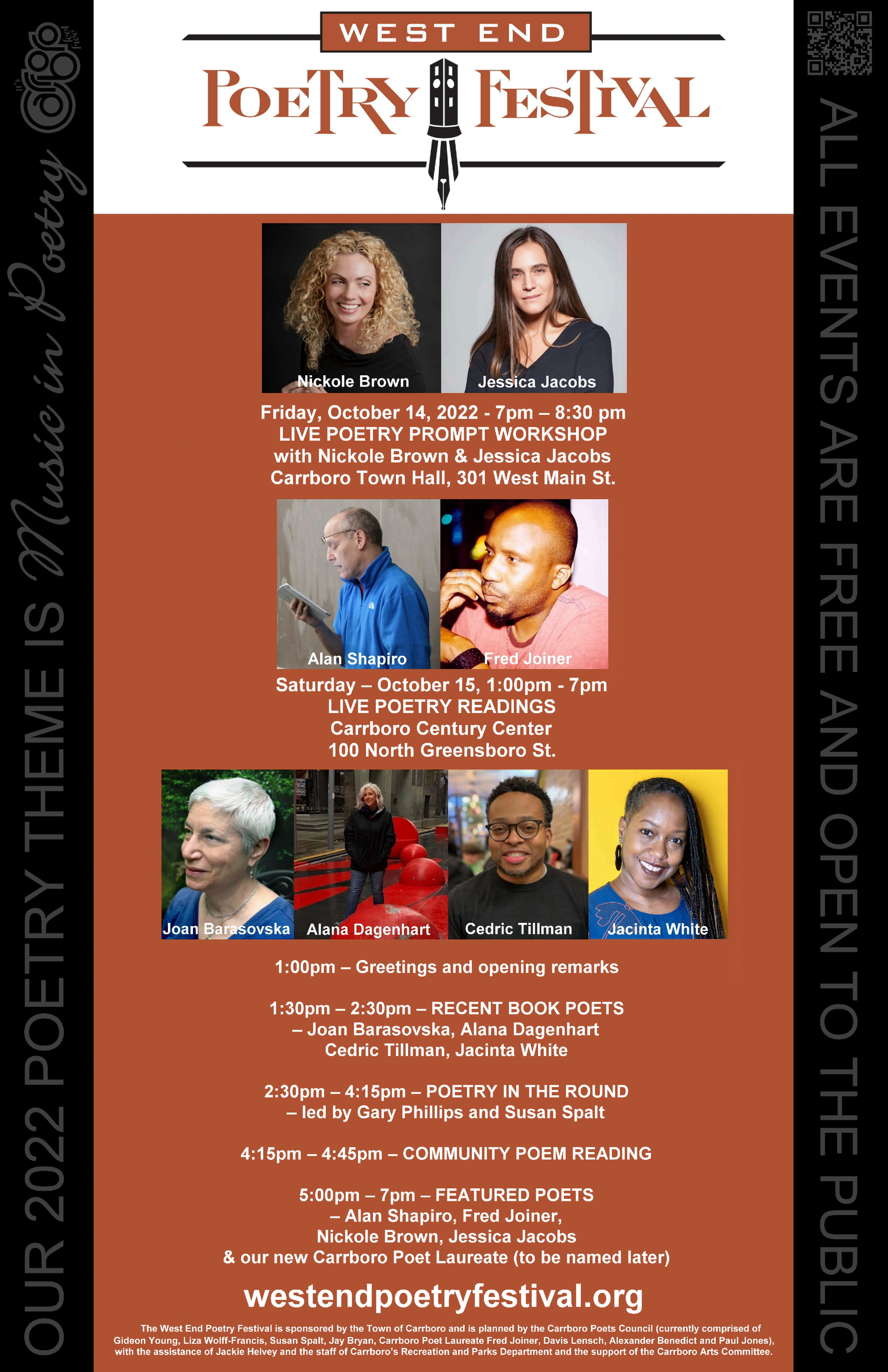 2022 West End Poetry Festival Poster